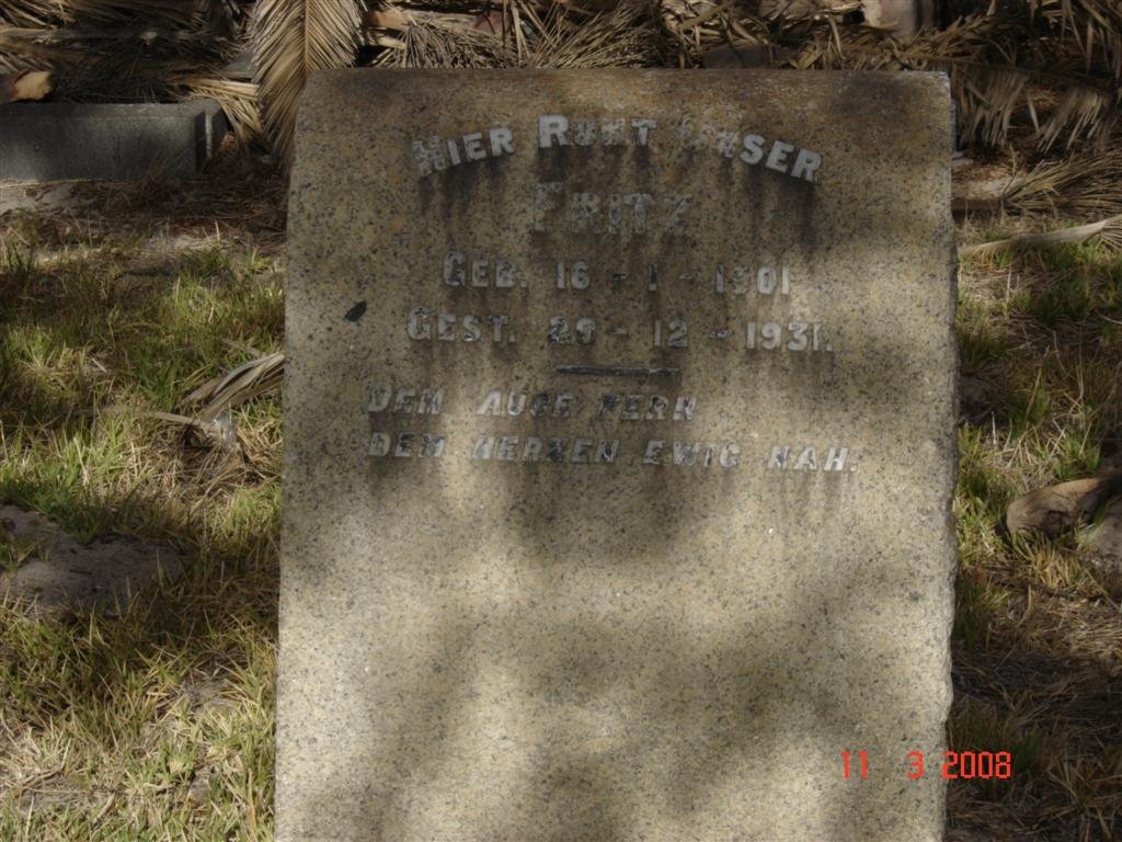 OETTLE Fritz 1901-1931