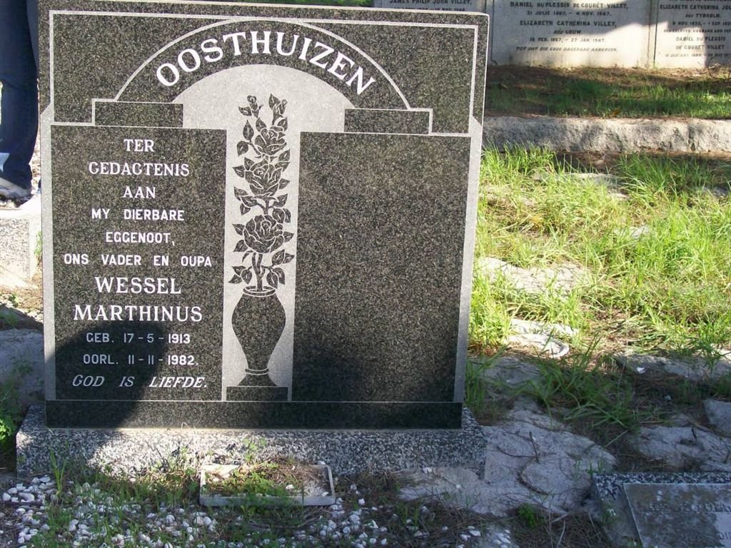 OOSTHUIZEN Wessel Marthinus 1913-1982