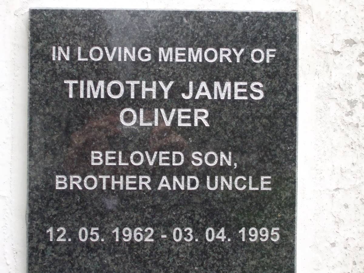 OLIVER Timothy James 1962-1995
