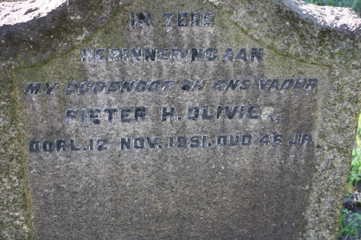 OLIVIER Pieter H. -1951