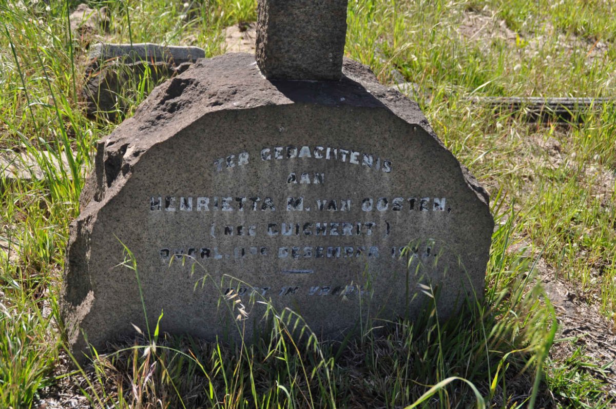 OOSTEN Henrietta M., van nee GUICHERIT -1923