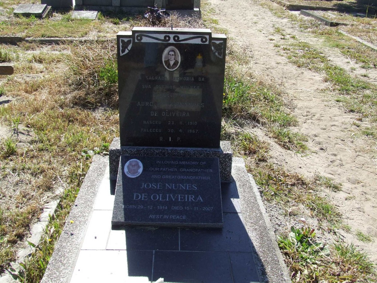 OLIVEIRA Jose Nunes, de 1914-2007 &amp; Aurora Fernandes 1910-1967