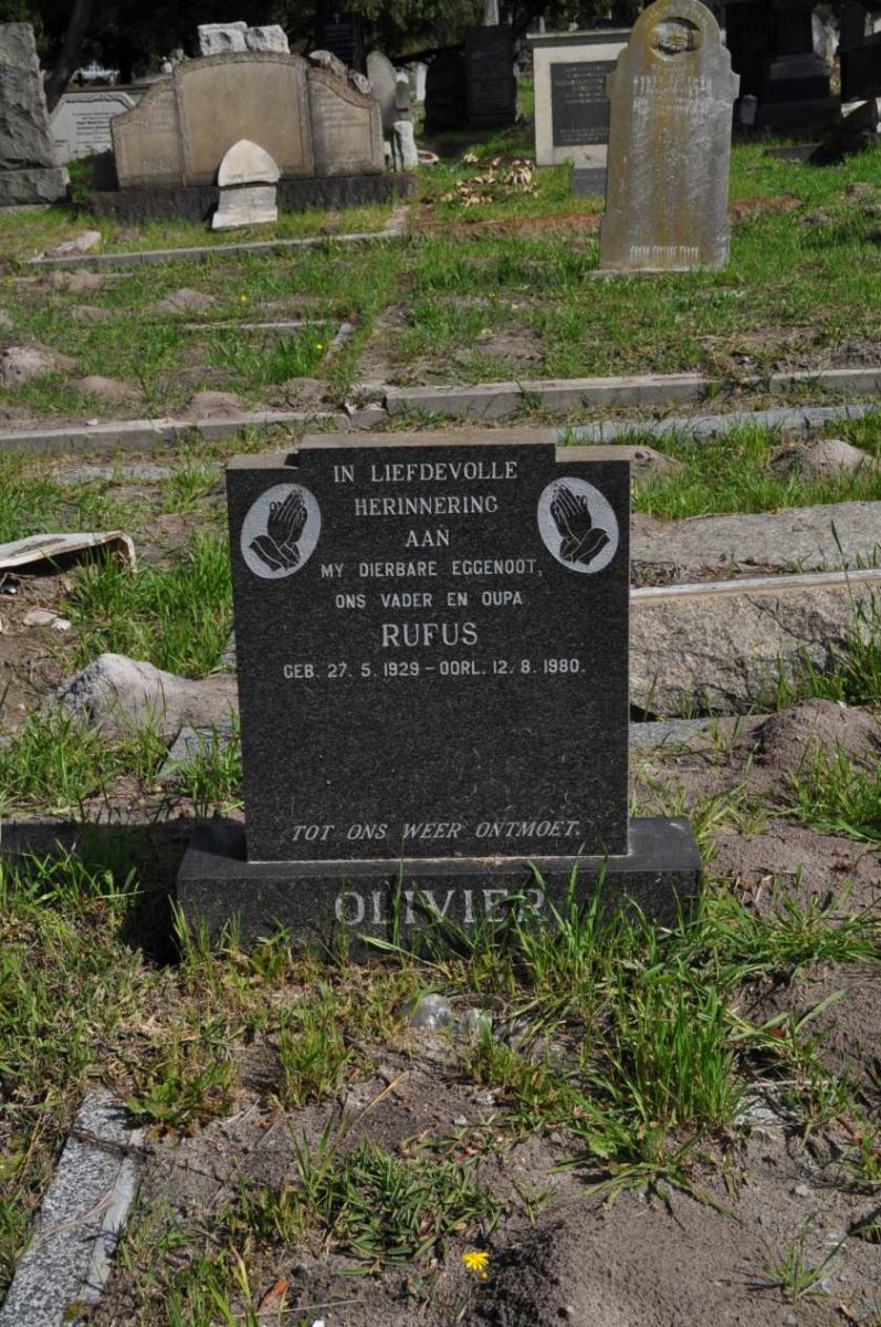 OLIVIER Rufus 1929-1980