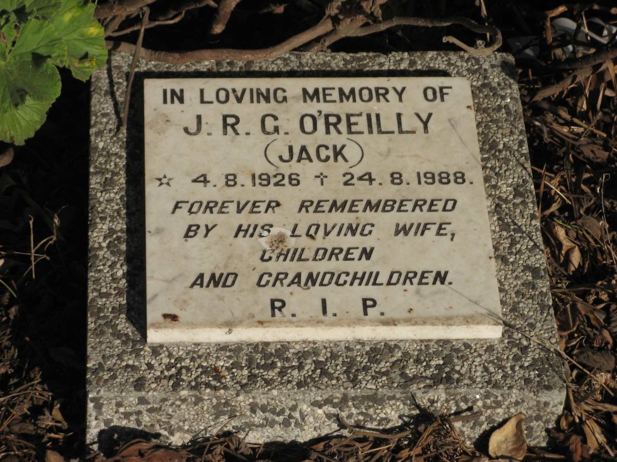 O'REILLY J.R.G. 1926-1988