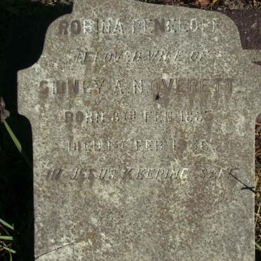 OVERETT Robina Penelope 1885-1936