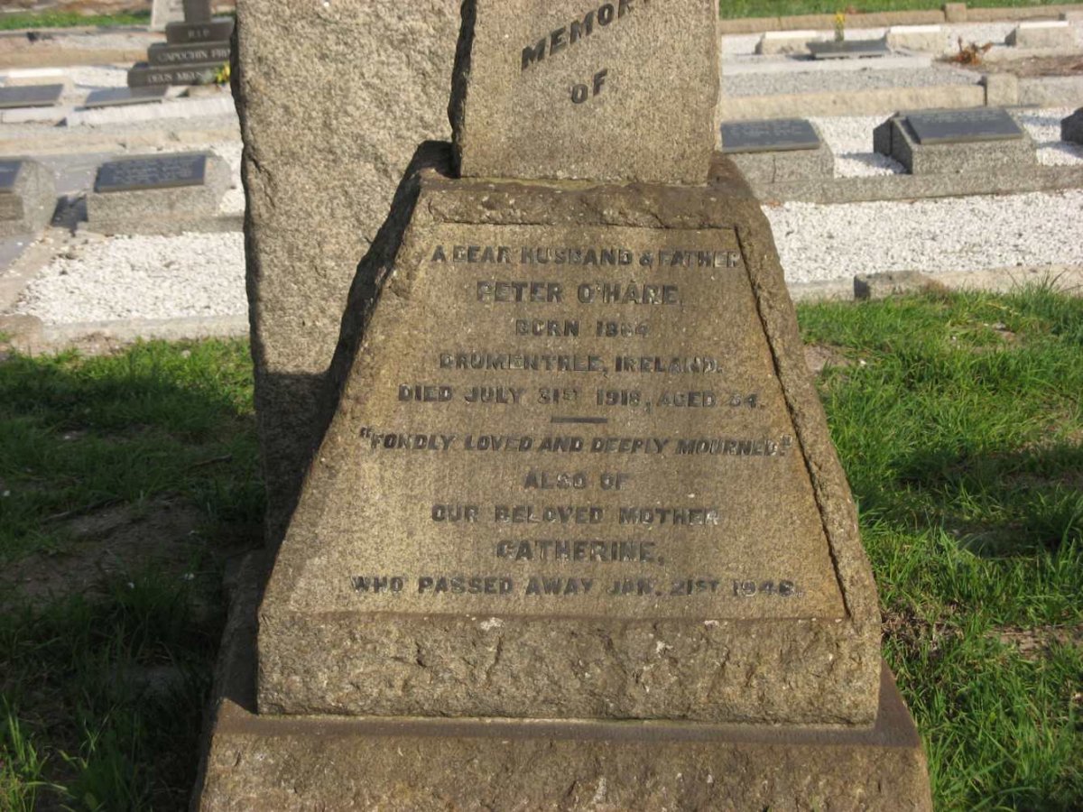 O'HARE Peter 1864-1918 &amp; Catherine -1946
