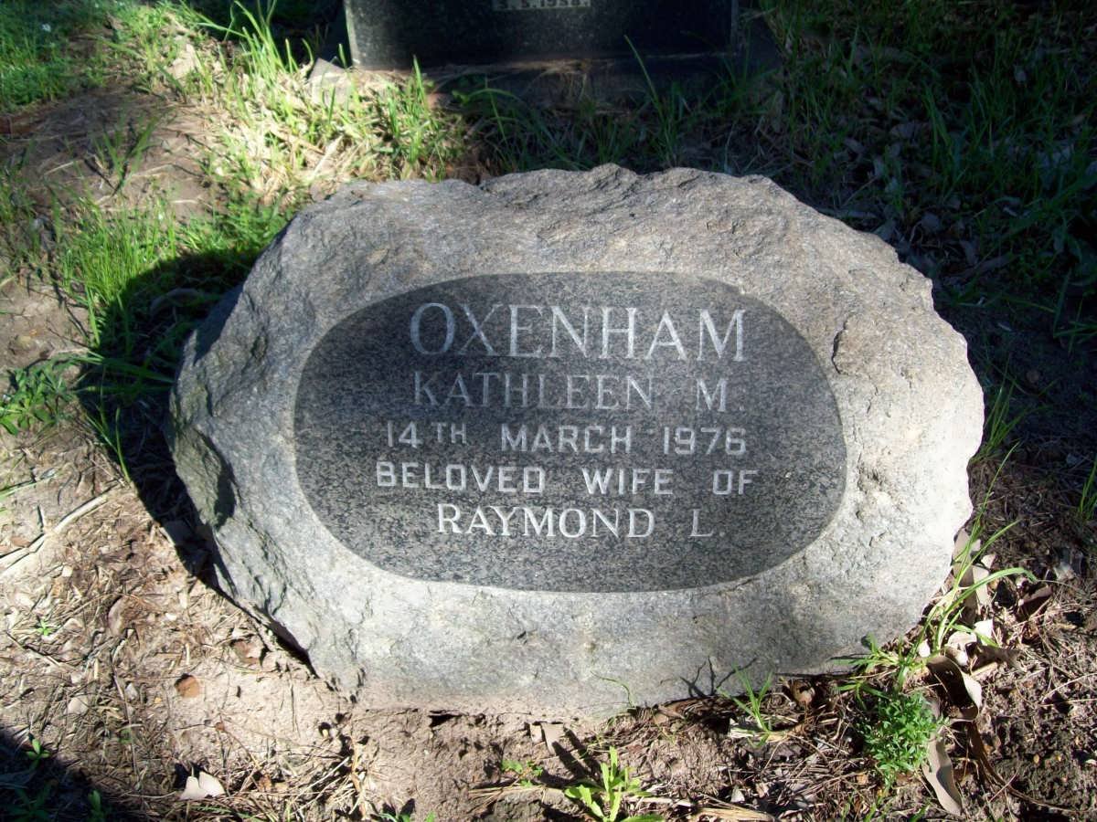 OXENHAM Kathleen M. -1976