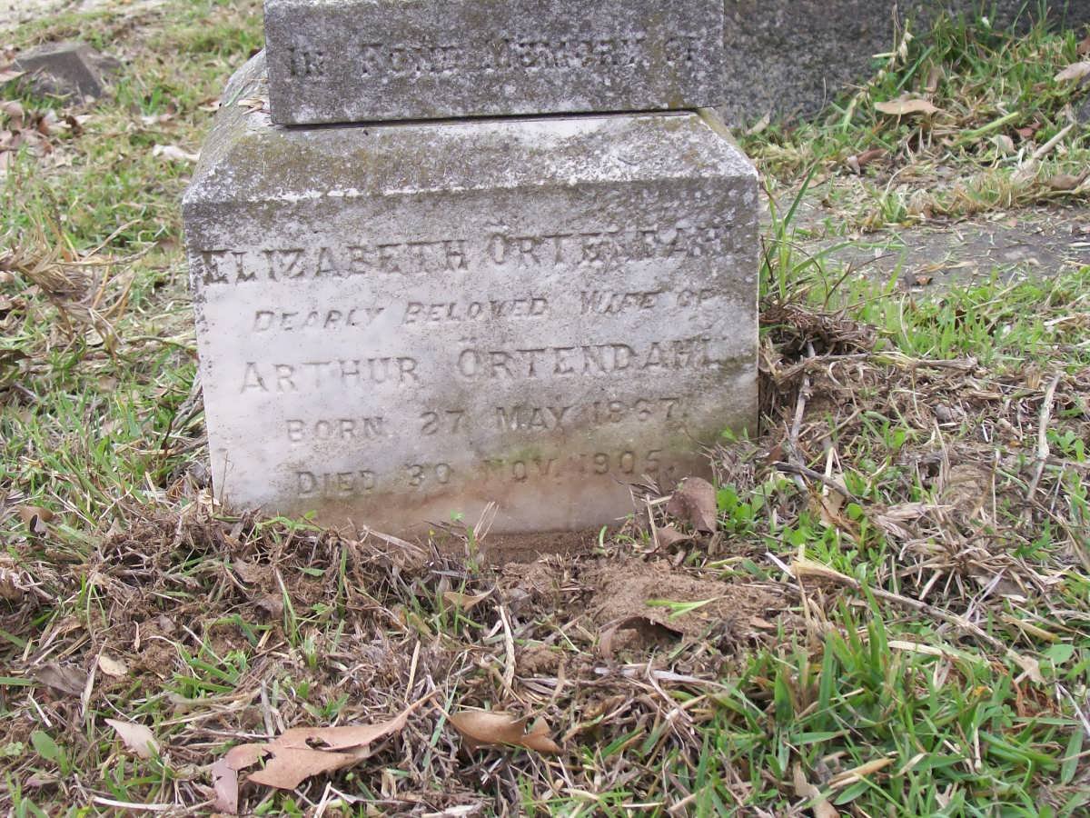 ORTENDAHL Elizabeth 1867-1905
