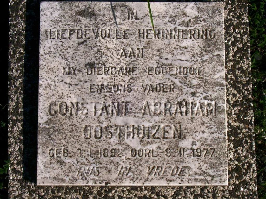 OOSTHUIZEN Constant Abraham 1892-1977