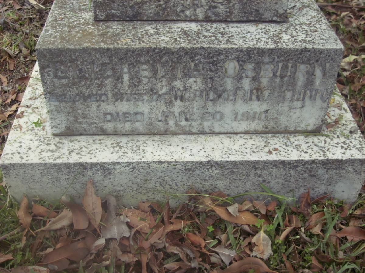 OSBURN Elizabeth -1910