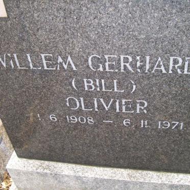 OLIVIER Willem Gerhardus 1908-1971
