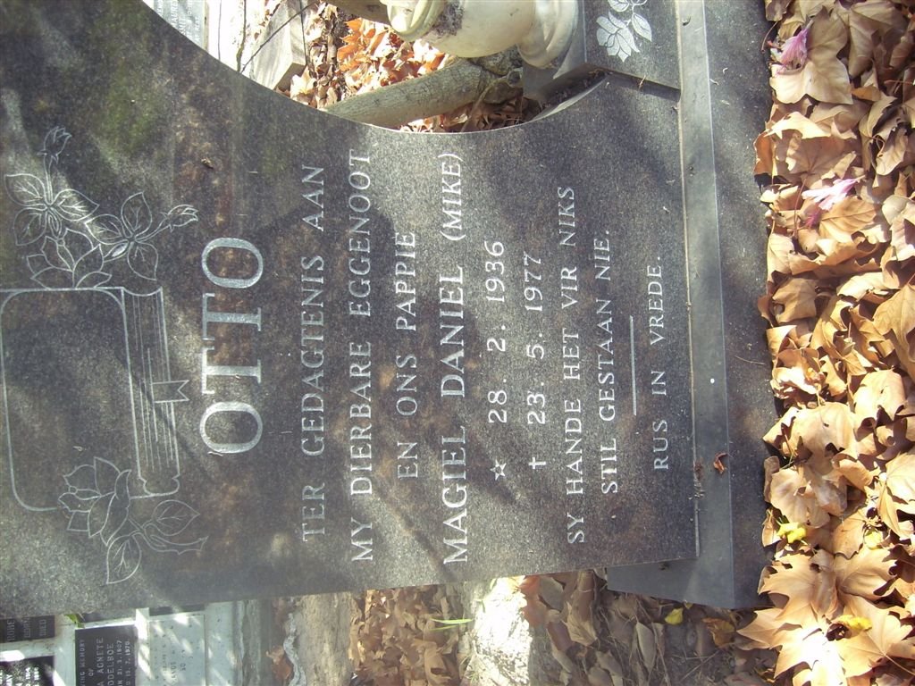 OTTO Magiel Daniel 1936-1977