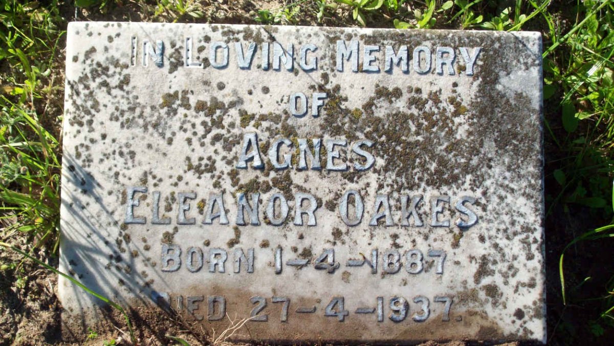 OAKES Agnes Eleonor 1887-1937
