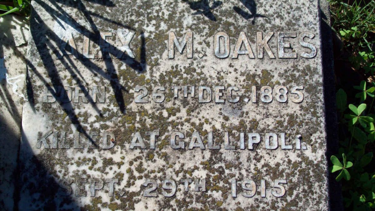 OAKES Alex H. 1885-1915