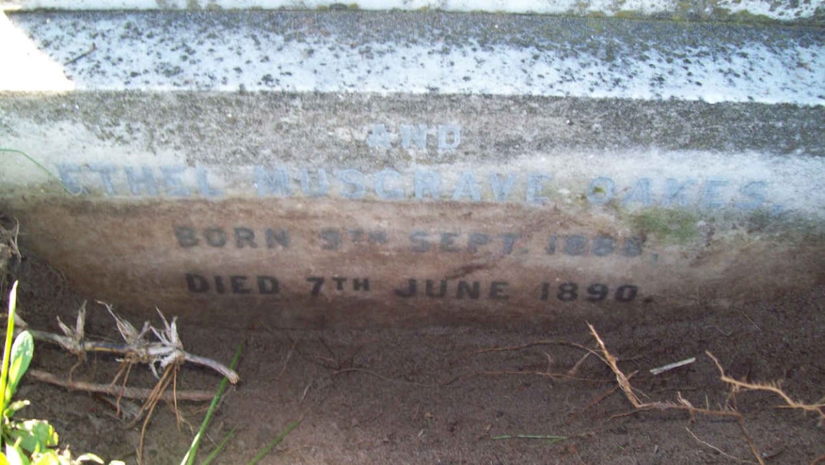 OAKES Ethel Muscrave 1883-1890
