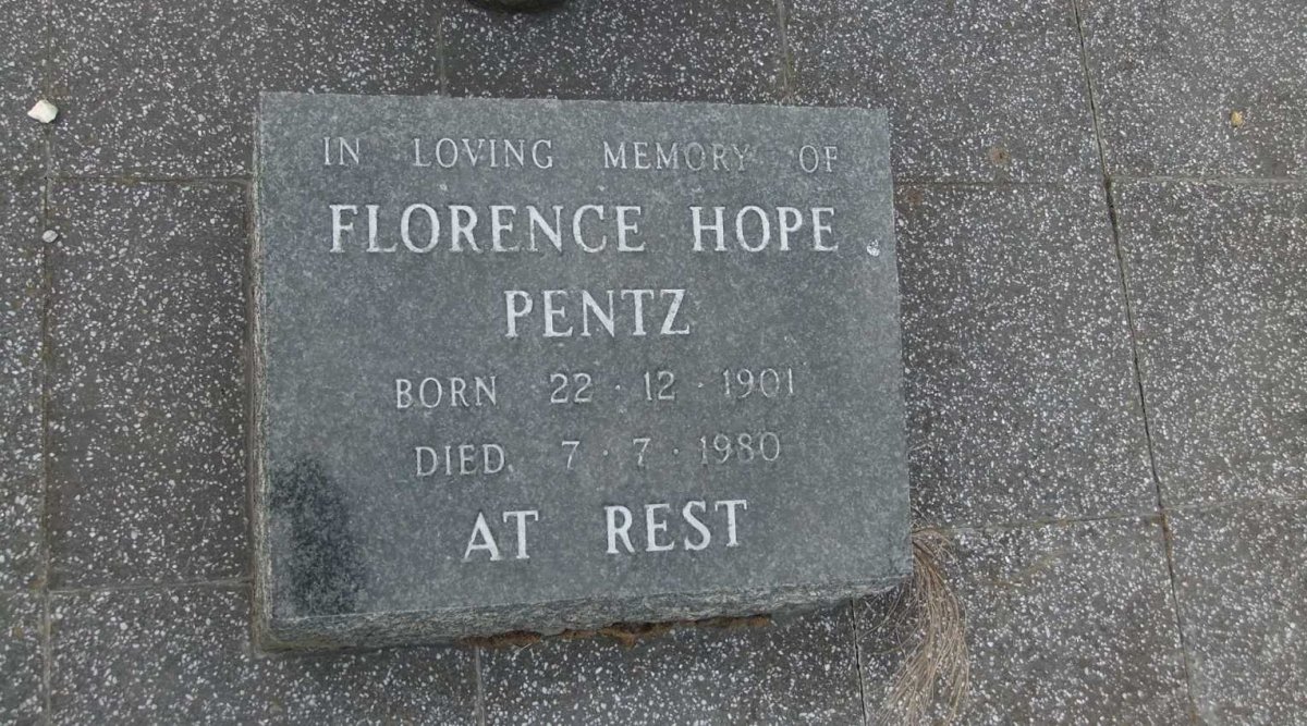 PENTZ Florence Hope 1901-1980