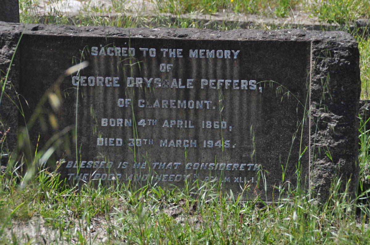 PEFFERS George Drysdale 1860-1945