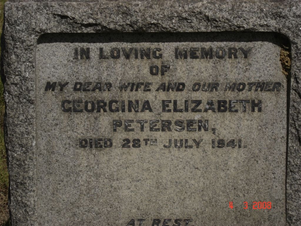 PETERSEN Georgina Elizabeth -1941