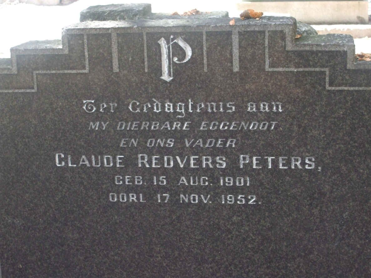 PETERS Claude Redvers 1901-1952