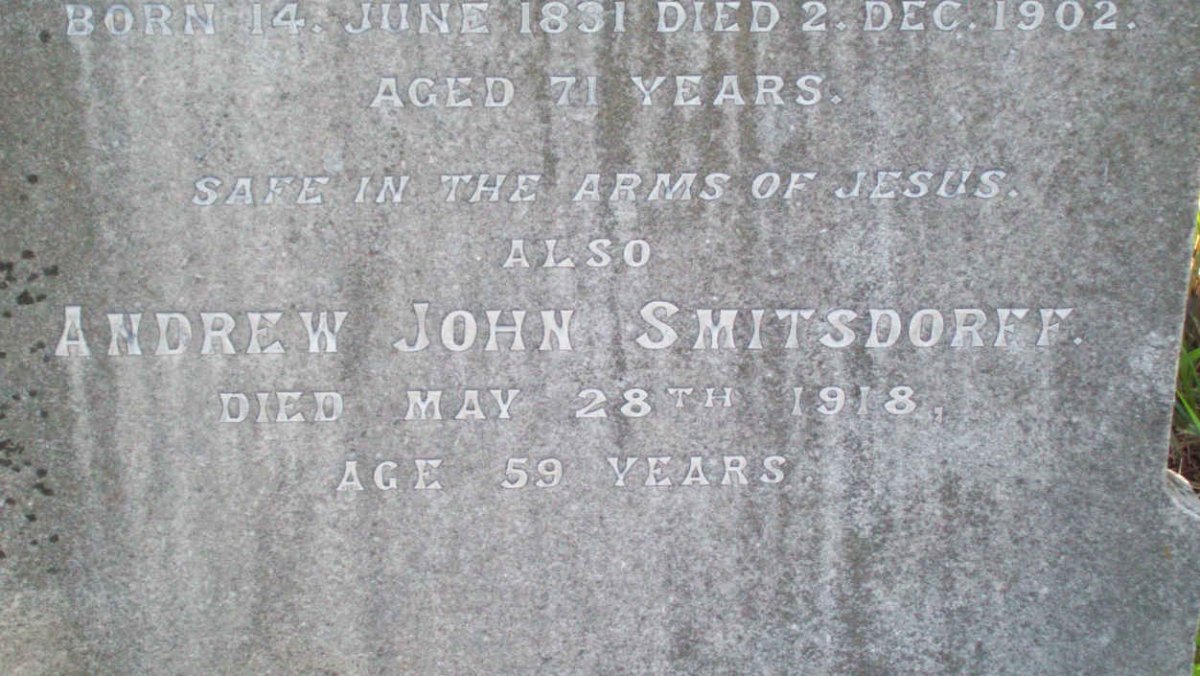 SMITHDORFF Andrew John  -1918 