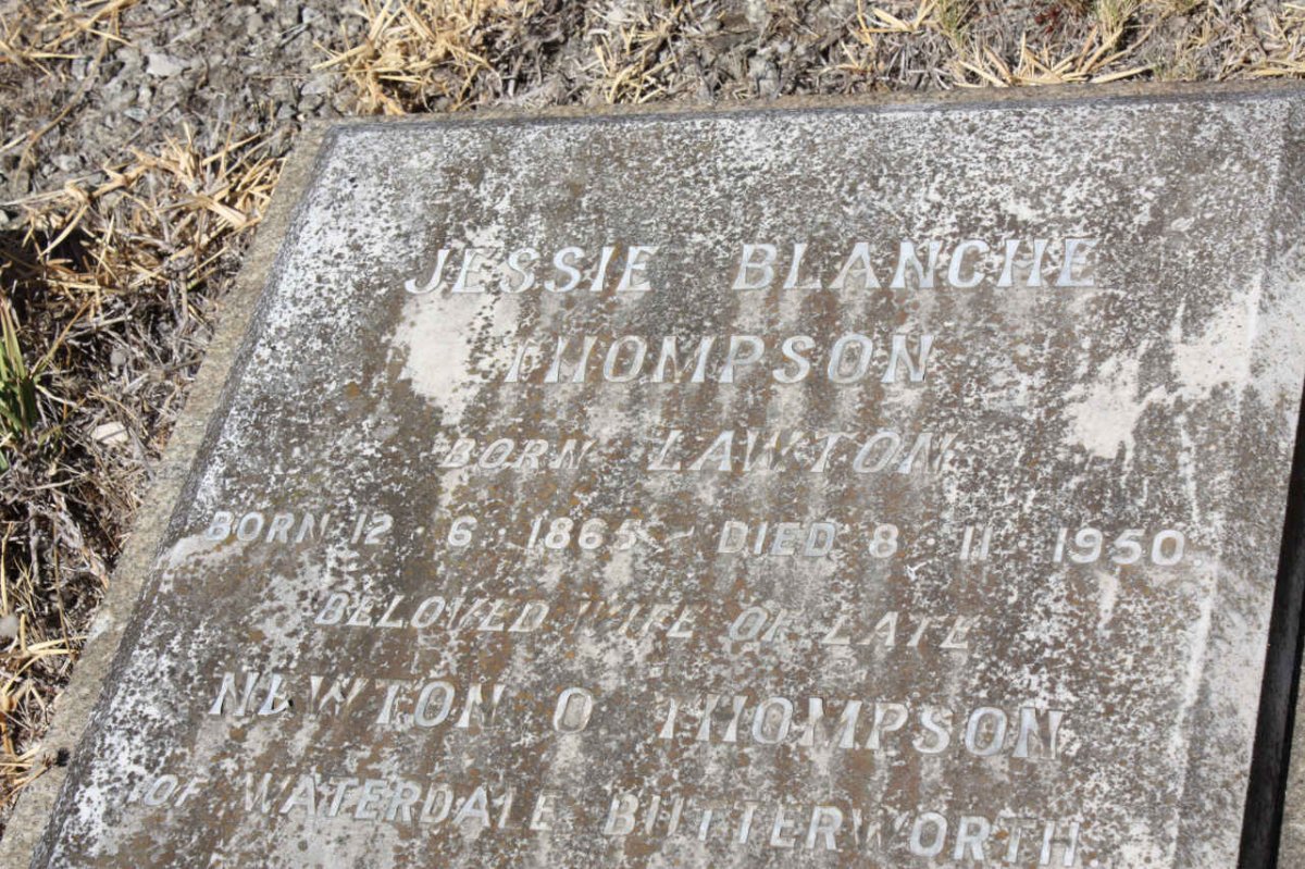 THOMPSON Jessie Blanche nee LAWTON 1865-1950