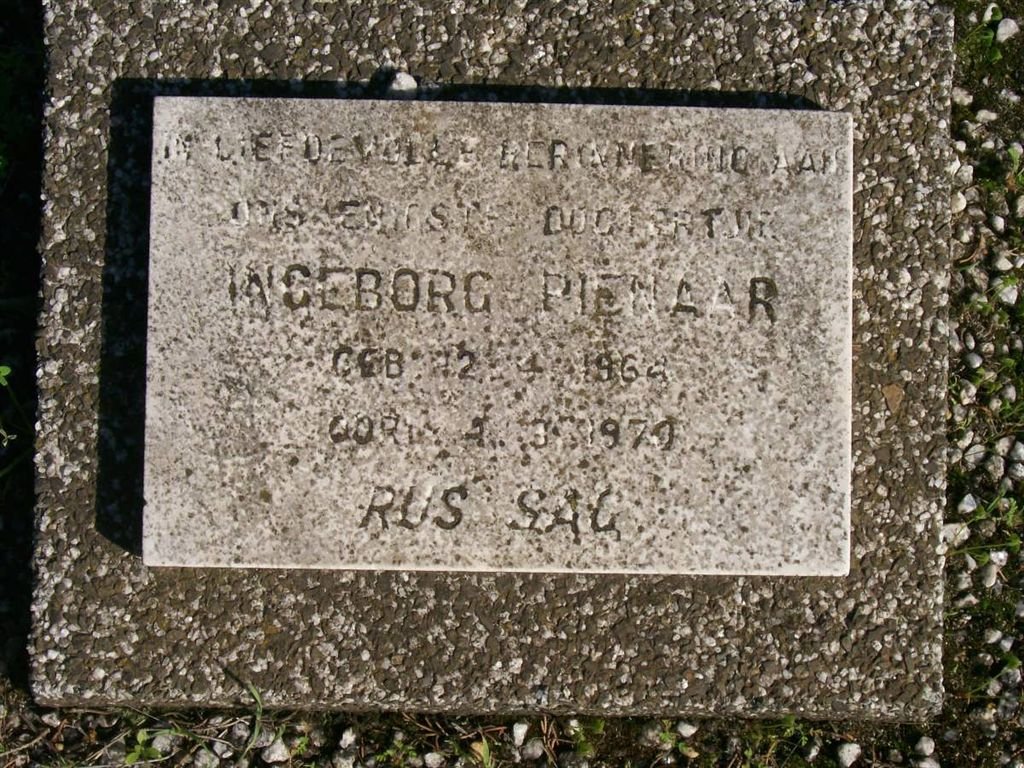 PIENAAR Ingeborg 1964-1970