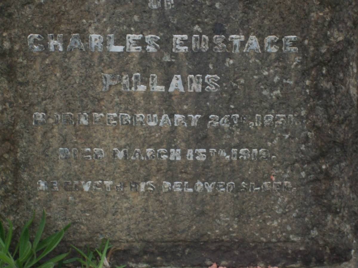 PILLANS Charles Eustace 1851-1919