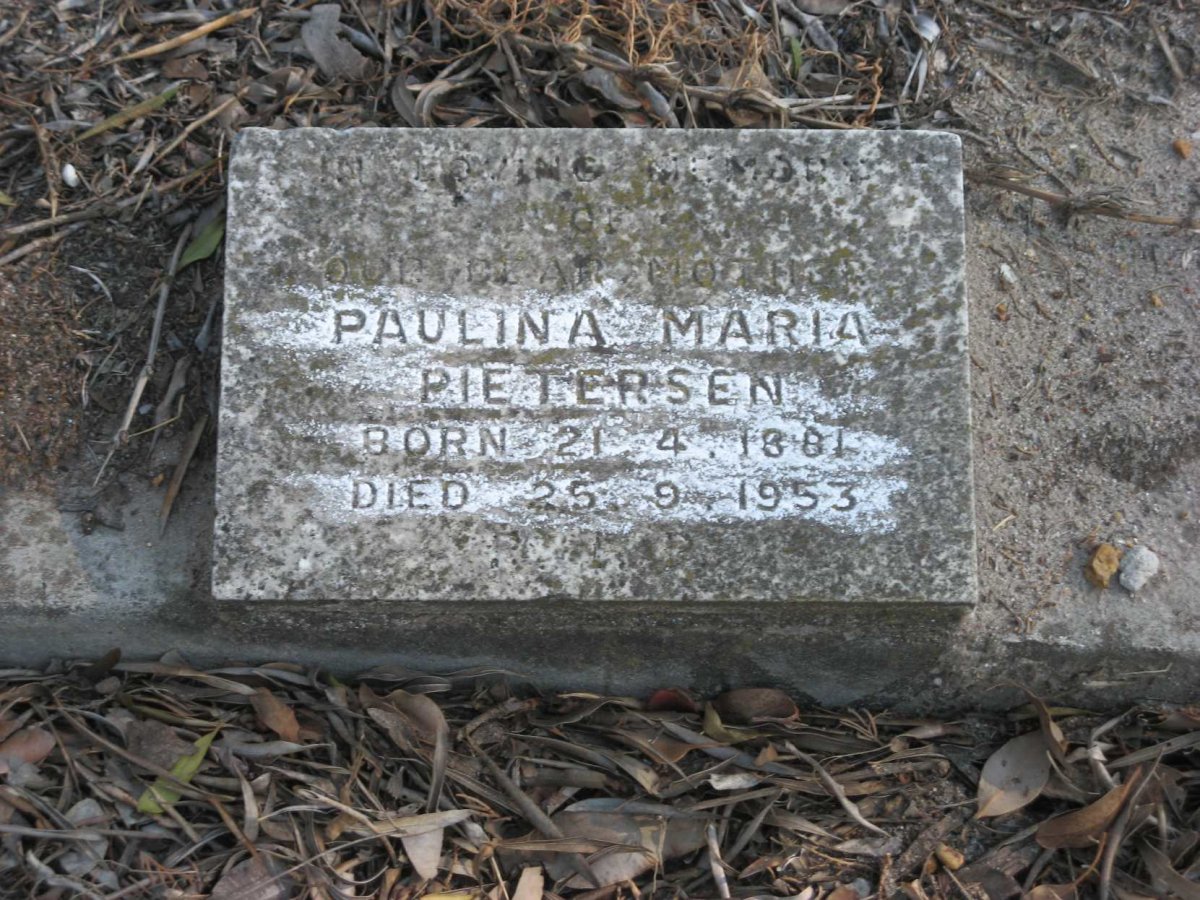 PIETERSEN Paulina Maria 1881-1953