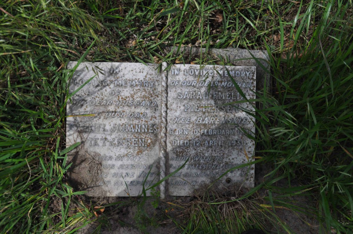 PIETERSEN Samuel Johannes 1867-1936 &amp; Sarah Emelia BARENSKIE 1871-1950 :: PIETERSEN Harold Edward 1902-1931