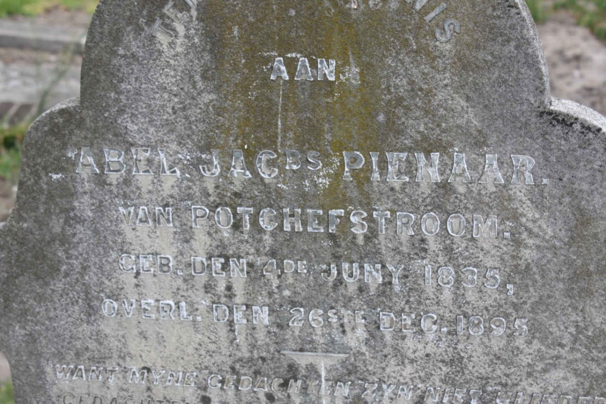 PIENAAR Abel Jacobus 1835-1895