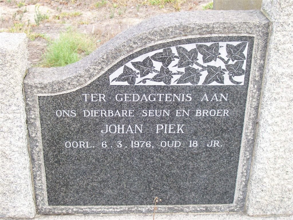 PIEK Johan -1976