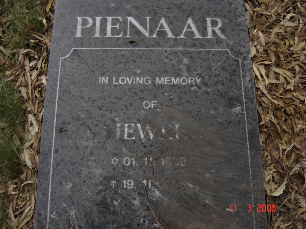 PIENAAR Jewell 1909-19??
