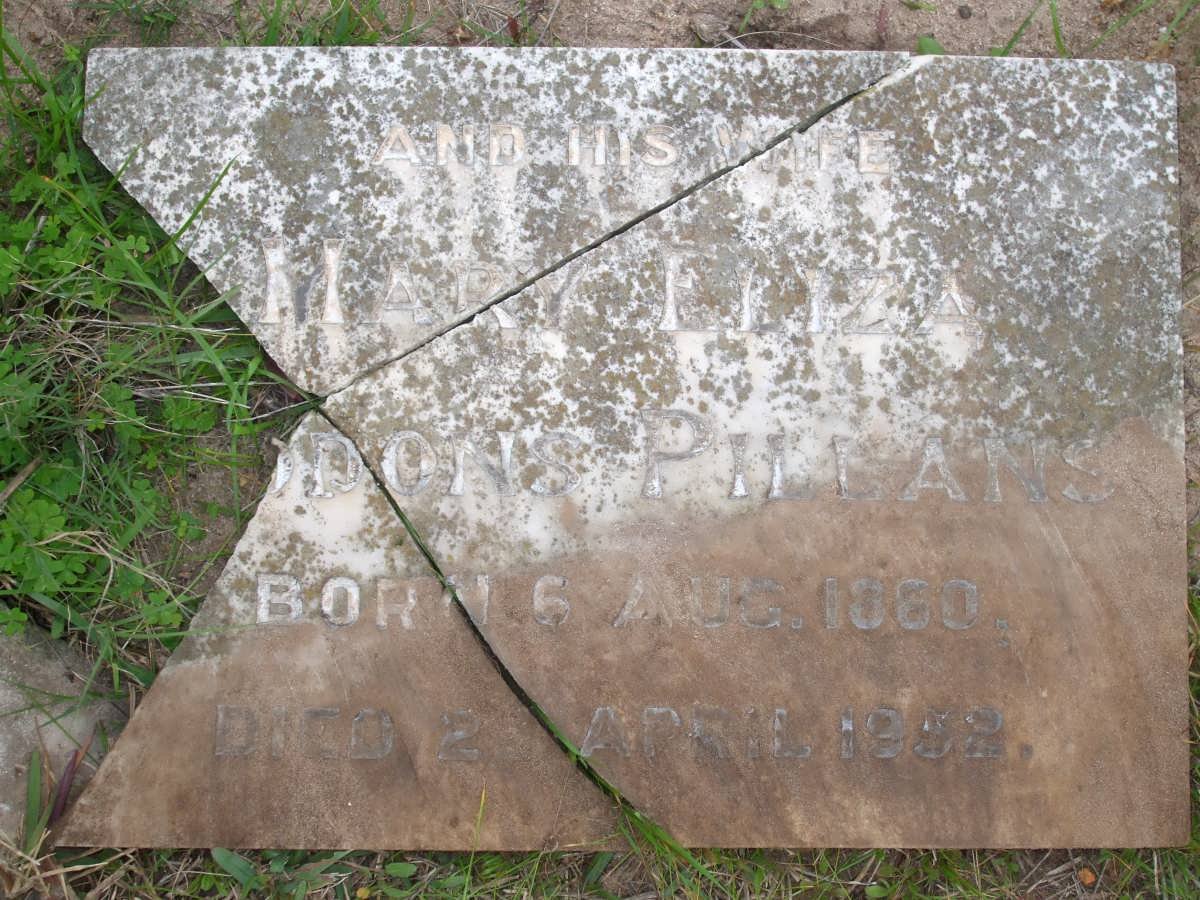 PILLANS Mary Eliza ?dons 1860-1952