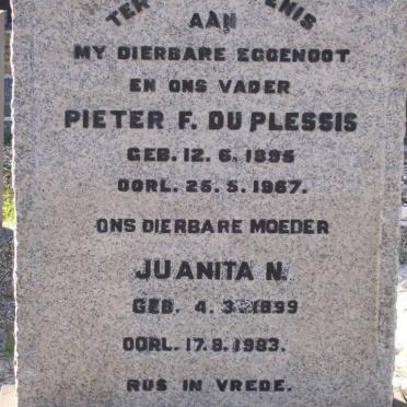 PLESSIS Pieter F__du 1895-1967 _amp_ Juanita N_ 1899-1983
