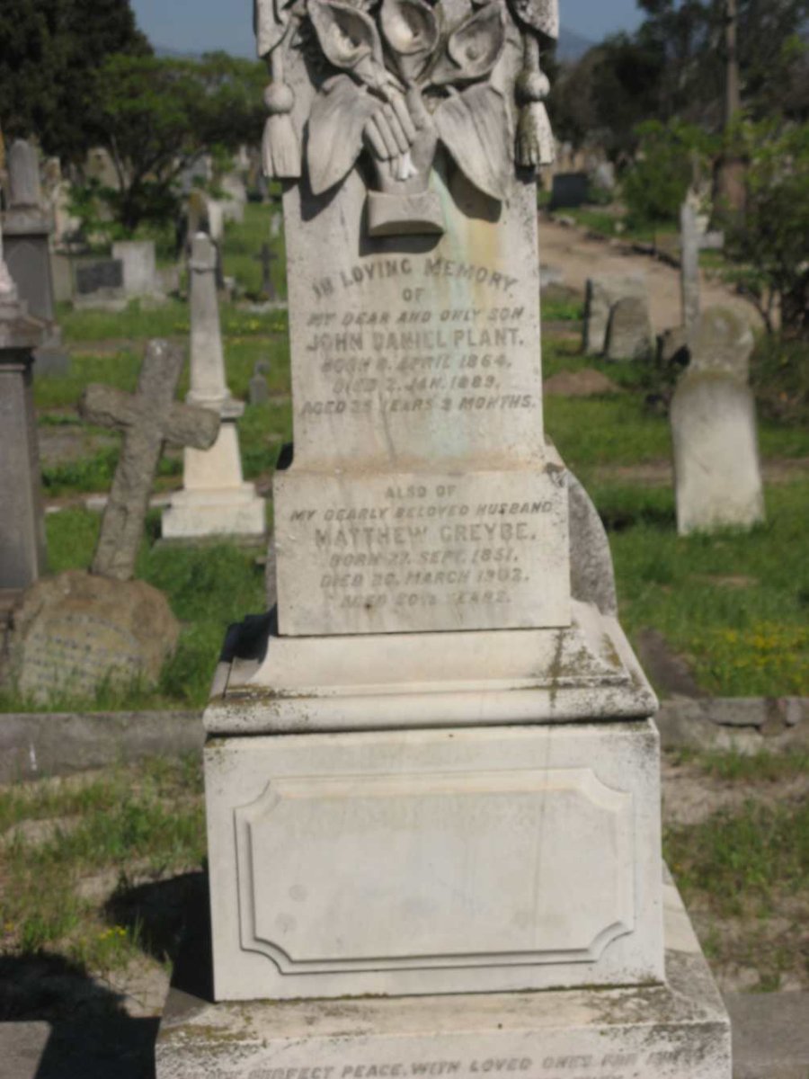 John, born 8 April 1864 died 2 January 1889. Matthew, born 27 September 1851, died 20 March 1902.