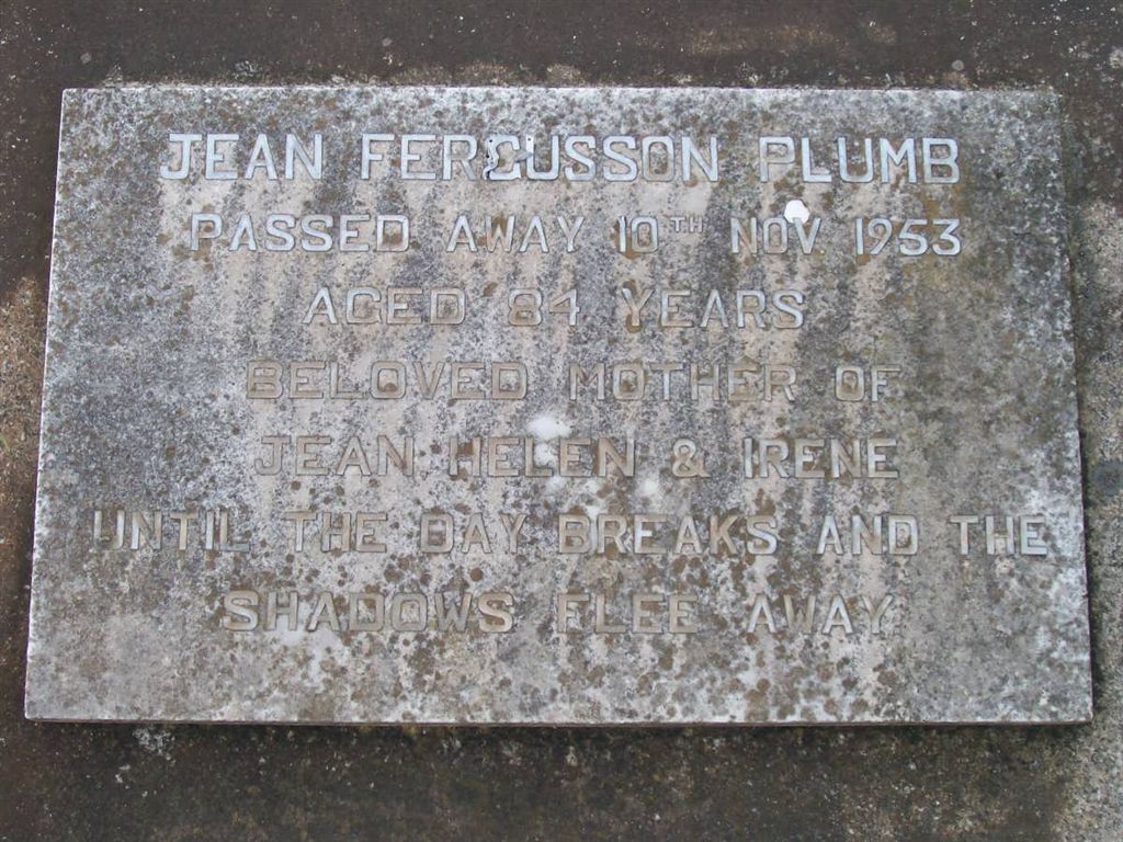 PLUMB Jane Fergusson -1953