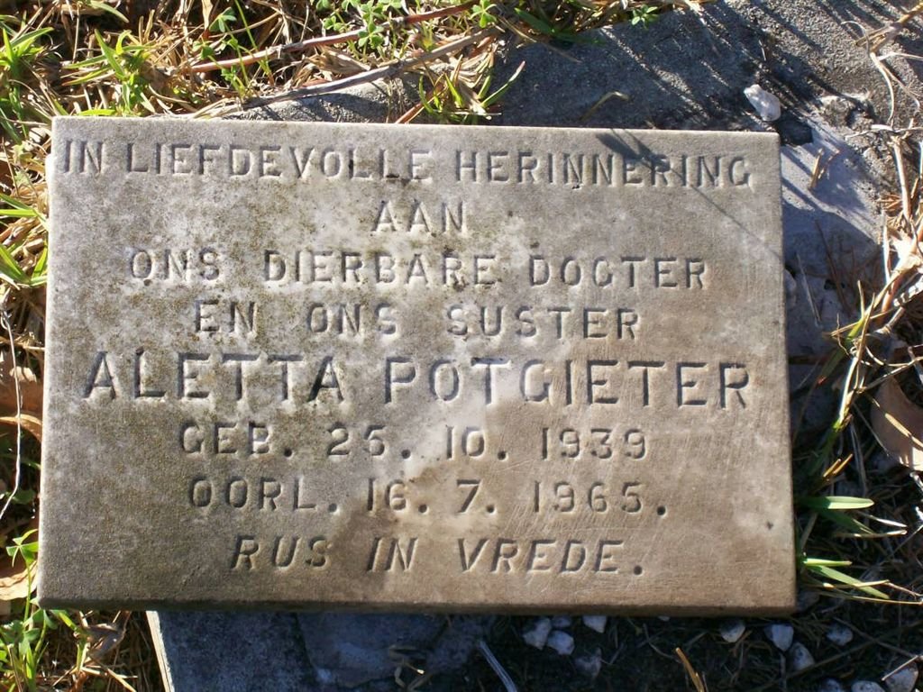 POTGIETER Aletta 1939-1965