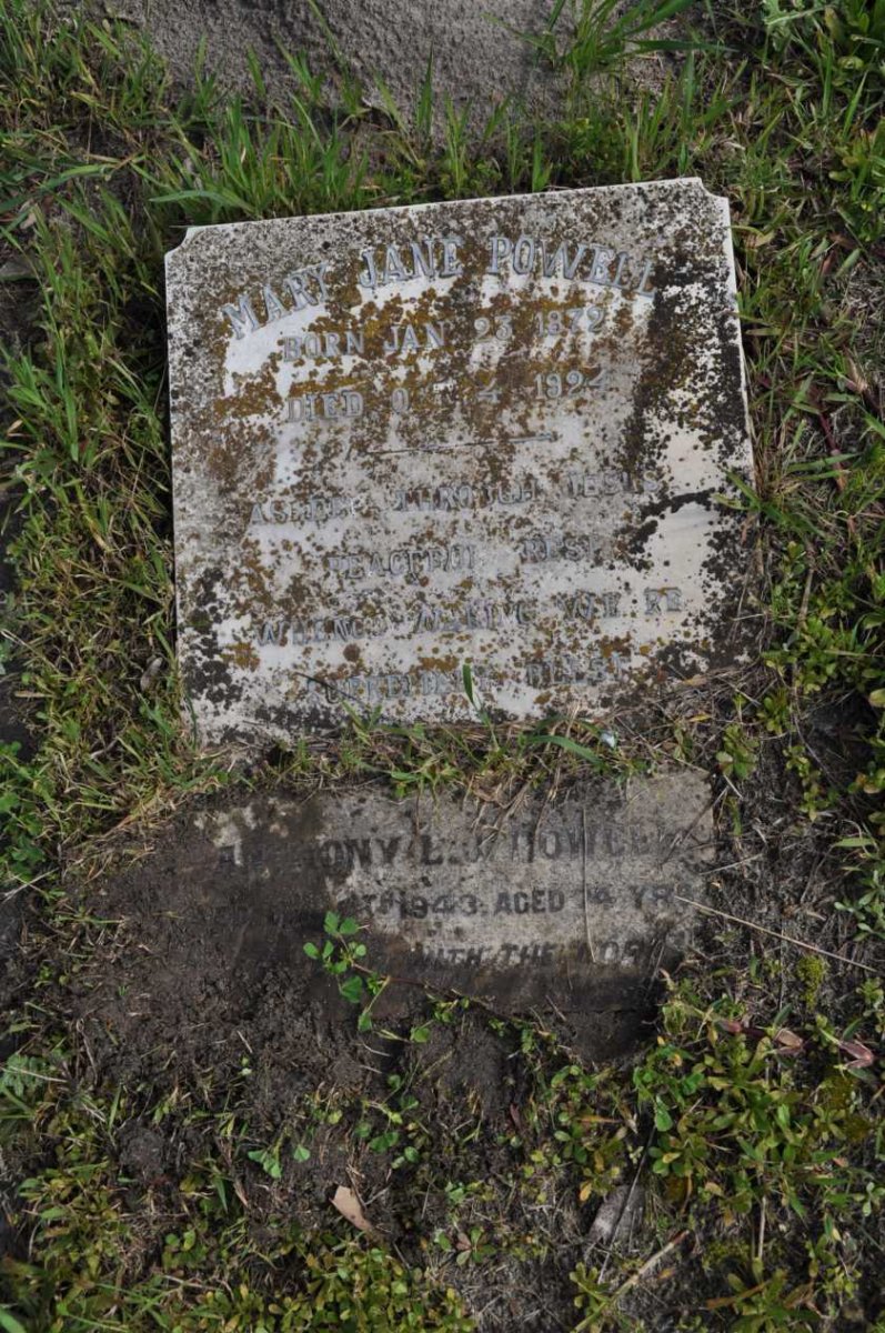 POWELL Mary Jane 1872-1924 :: POWELL Anthony L.J. -1943