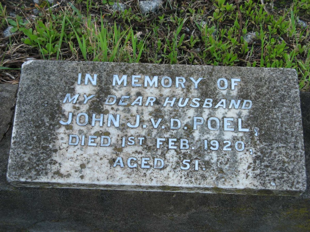 POEL John J., van der -1920