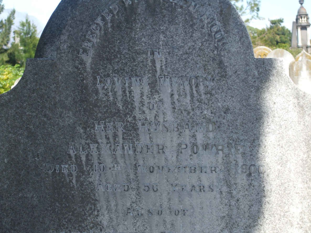 POWRIE Alexander -1900