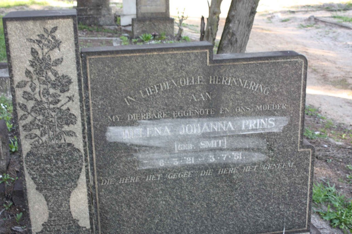 PRINS Helena Johanna nee SMIT 1921-1951