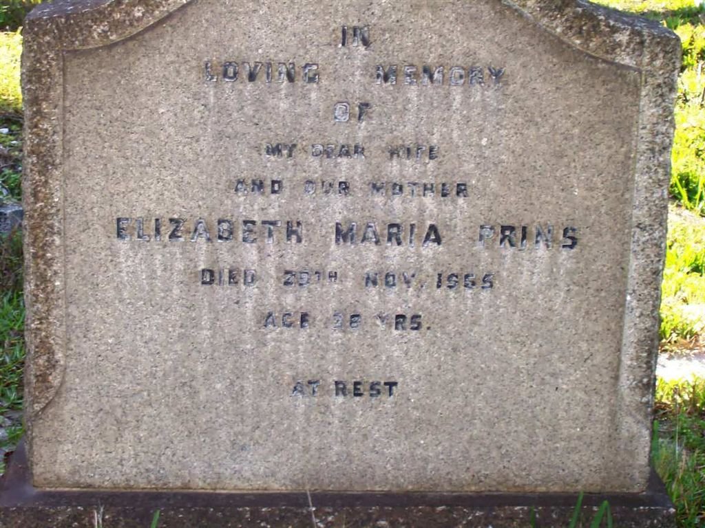 PRINS Elizabeth Maria -1965