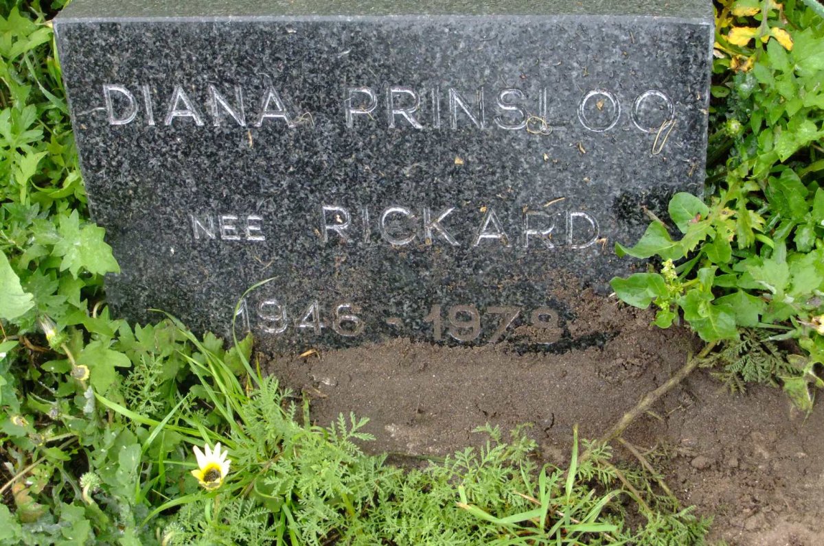PRINSLOO Diana nee RICKARD 1946-1978