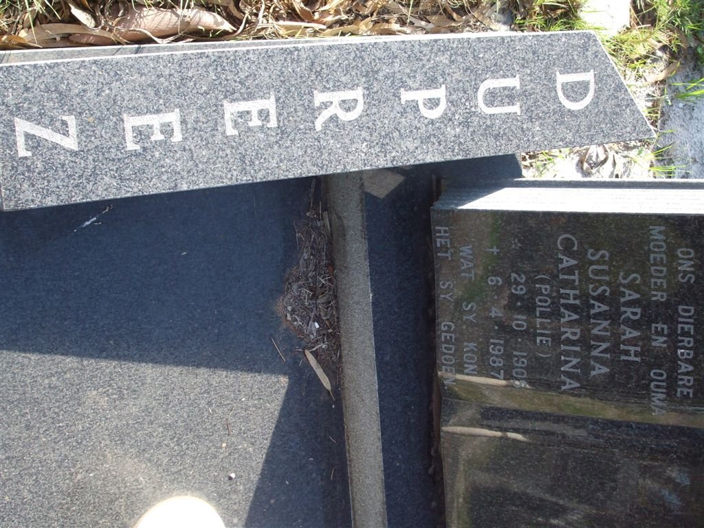 PREEZ Sarah Susanna Catharina, du 1905-1987