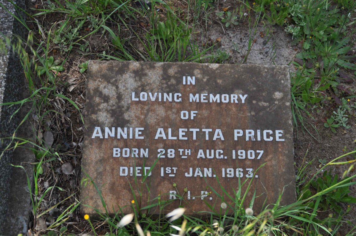 PRICE Annie Aletta 1907-1963