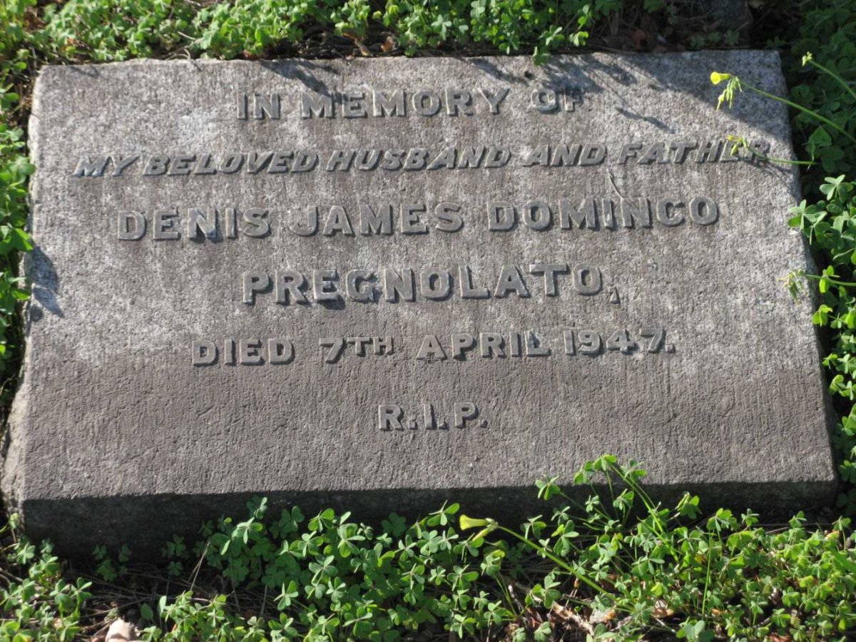 PREGNOLATO Denis James Dominco -1947