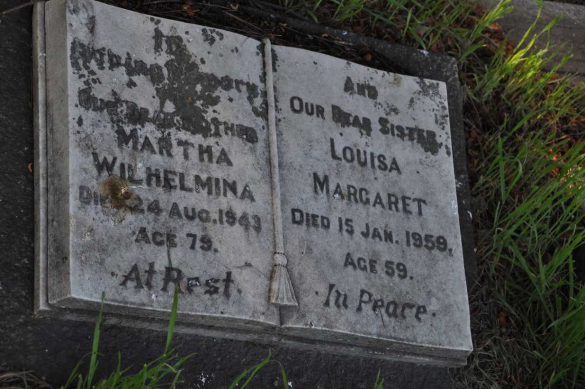 PREYSER Diederick Benedictus -1916 :: PREYSER Martha Wilhelmina -1943 :: PREYSER Louisa Margaret -1959
