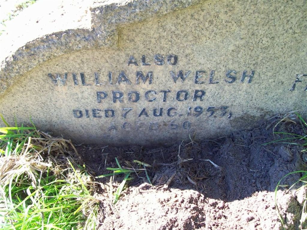 PROCTOR William Welsh -1953