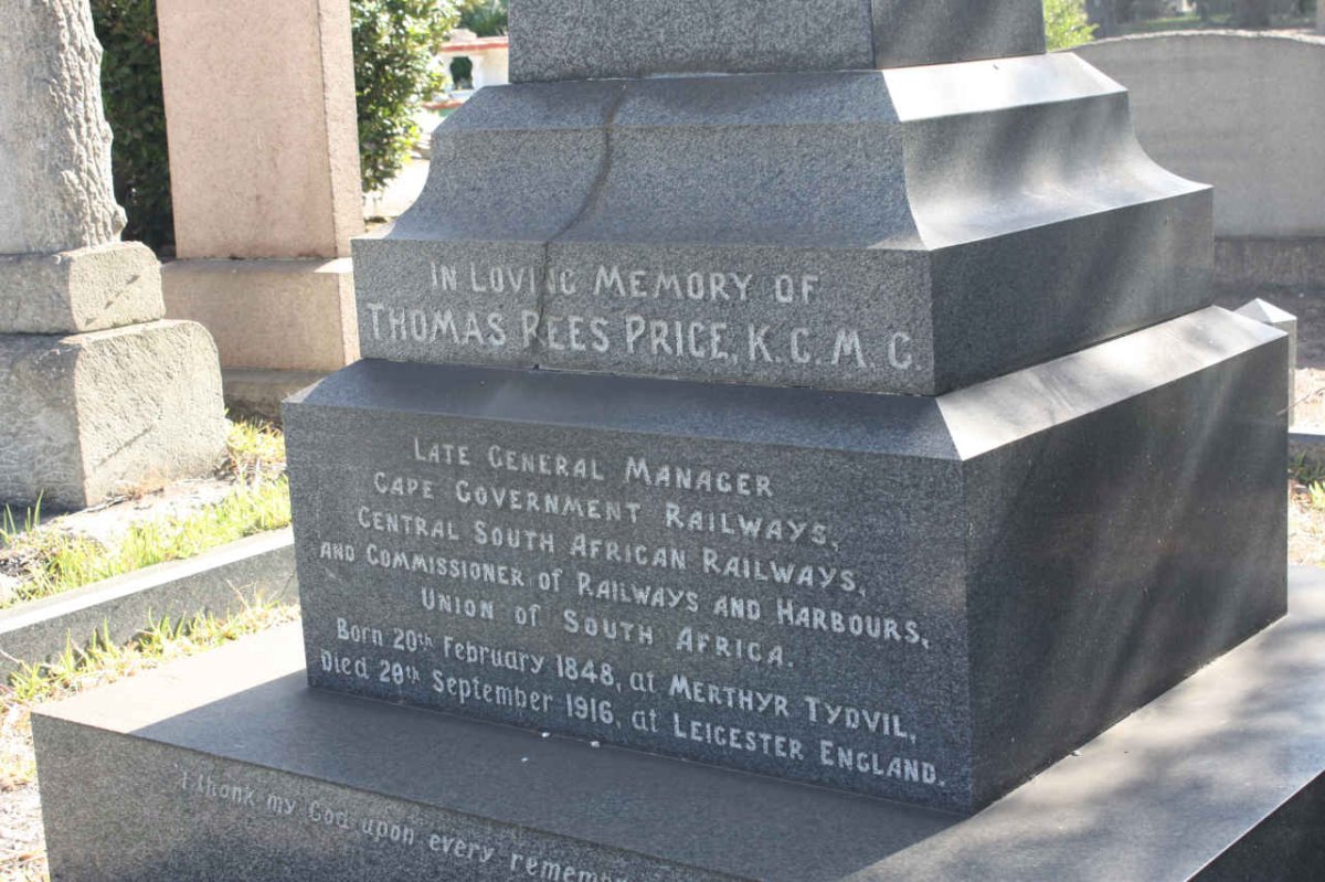 PRICE Thomas Rees K.G.M.C. 1848-1916