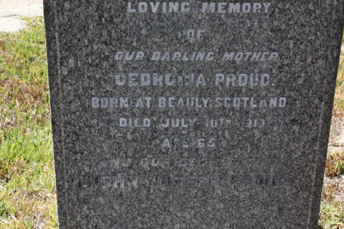 PROUD John Joseph &amp; Georgina -1919